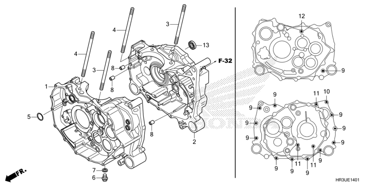 CRANKCASE (TRX420FM1/FM2/TM1)