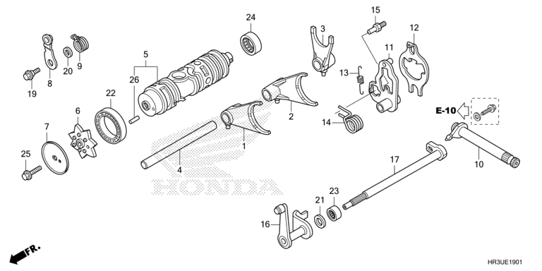 GEARSHIFT FORK (TRX420FM1/FM2/TM1)