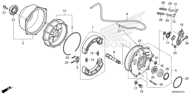 REAR BRAKE PANEL