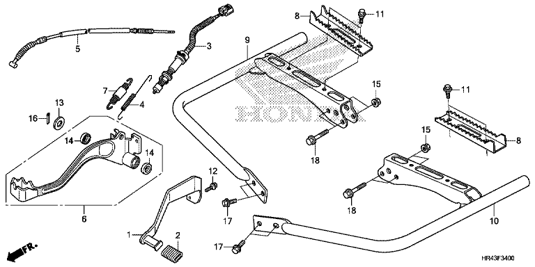 PEDAL/FOOTPEG/FOOTREST