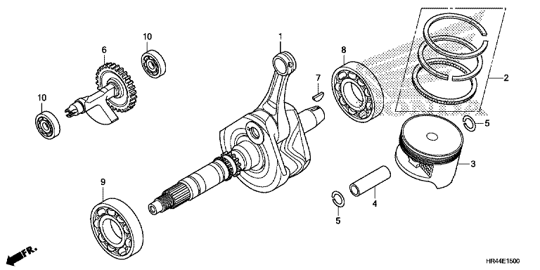 CRANK SHAFT/PISTON