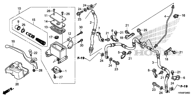 FRONT BRAKE MASTER CYLINDER