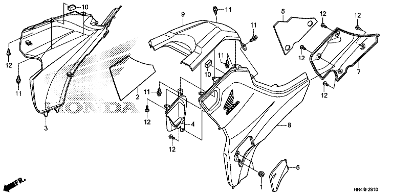 SIDE COVER/TANK COVER