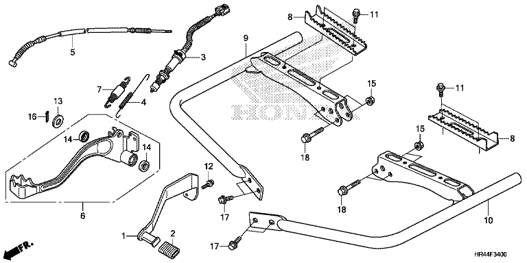 PEDAL/FOOTPEG/FOOTREST