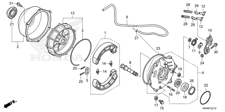 REAR BRAKE PANEL