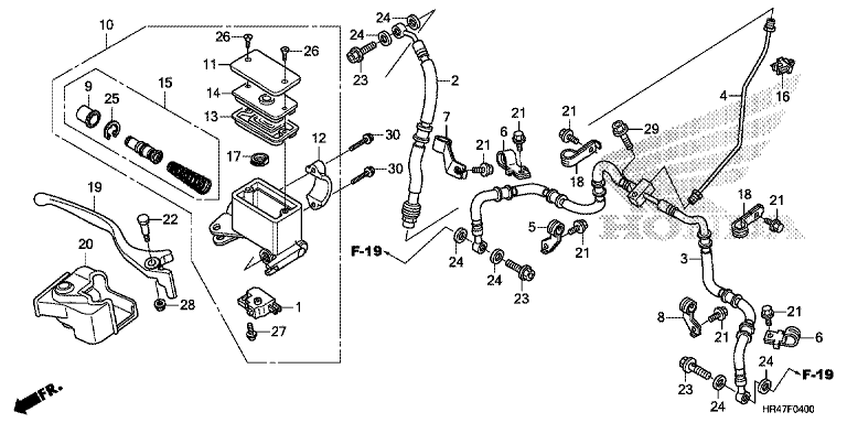 FRONT BRAKE MASTER CYLINDER