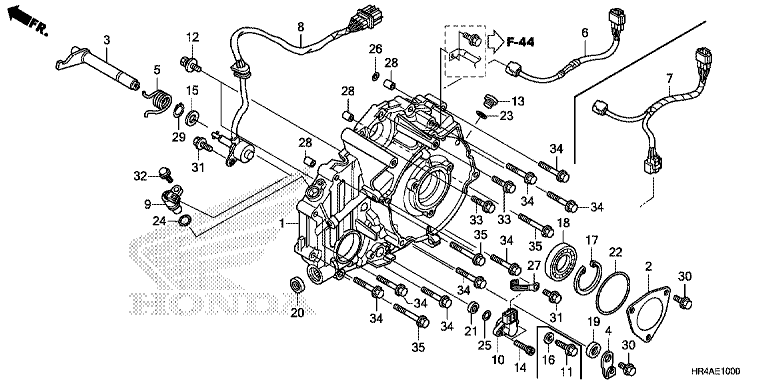 REAR CRANKCASE COVER