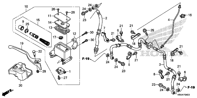 FRONT BRAKE MASTER CYLINDER