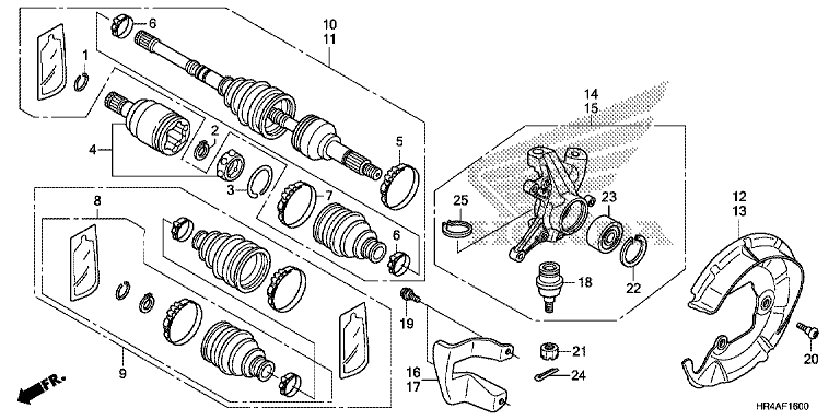 FRONT KNUCKLE/FRONT DRIVE SHAFT