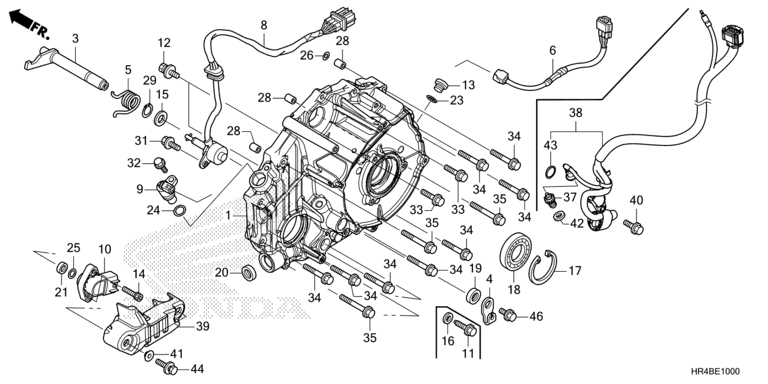 REAR CRANKCASE COVER