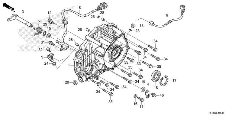 REAR CRANKCASE COVER