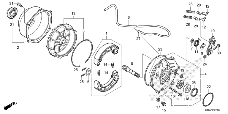 REAR BRAKE PANEL