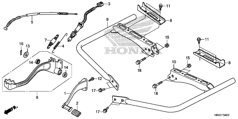 PEDAL/FOOTPEG/FOOTREST