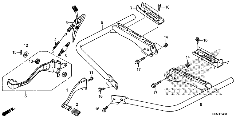 PEDAL/FOOTPEG/FOOTREST