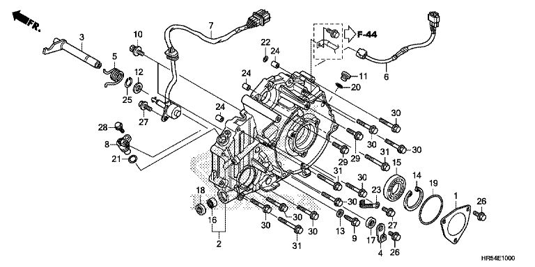 REAR CRANKCASE COVER