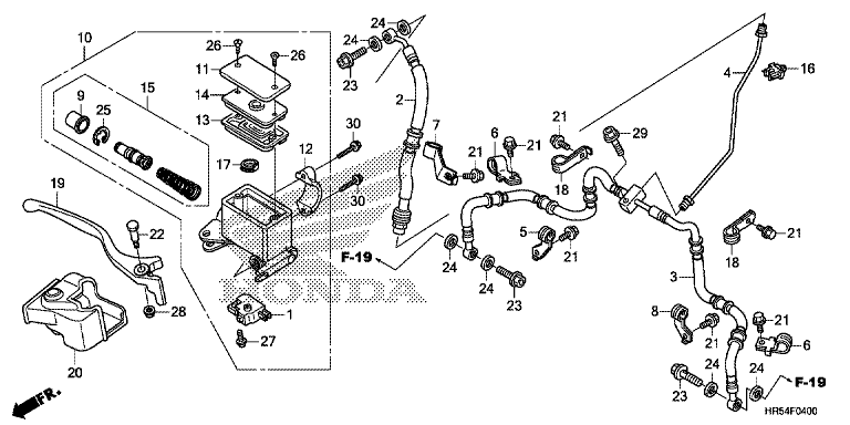 FRONT BRAKE MASTER CYLINDER