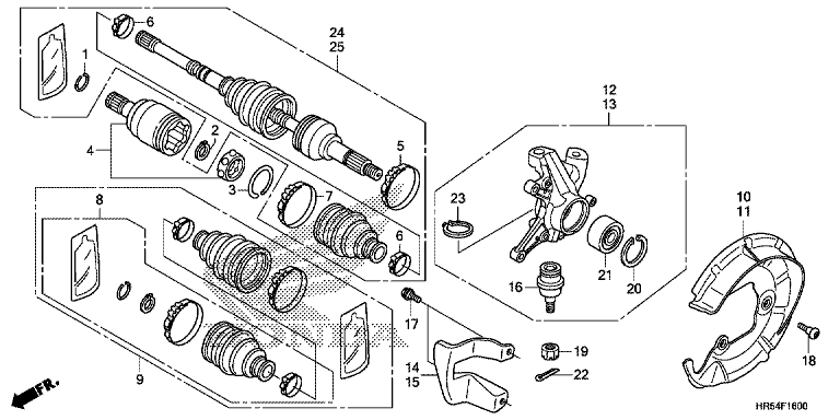 FRONT KNUCKLE/FRONT DRIVE SHAFT
