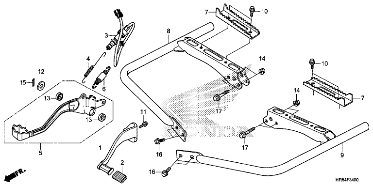 PEDAL/FOOTPEG/FOOTREST