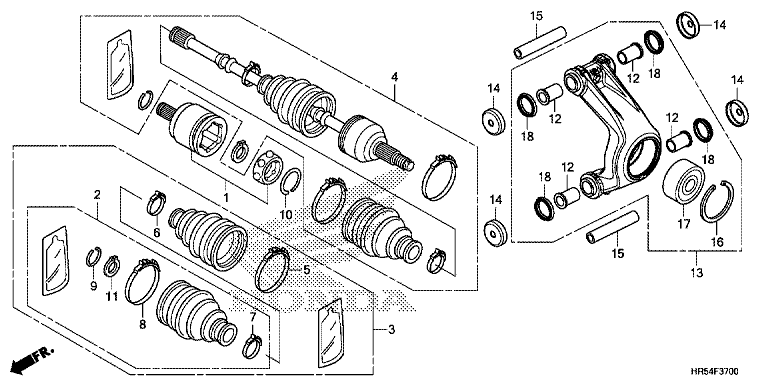 REAR KNUCKLE/REAR DRIVE SHAFT
