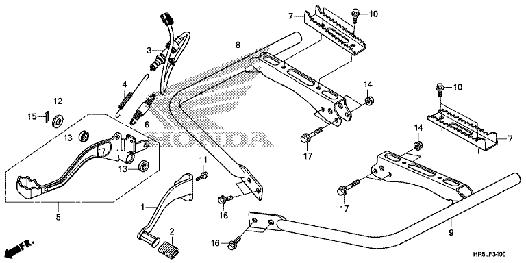 PEDAL/FOOTPEG/FOOTREST