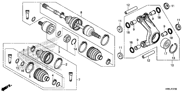 REAR KNUCKLE/REAR DRIVESHAFT