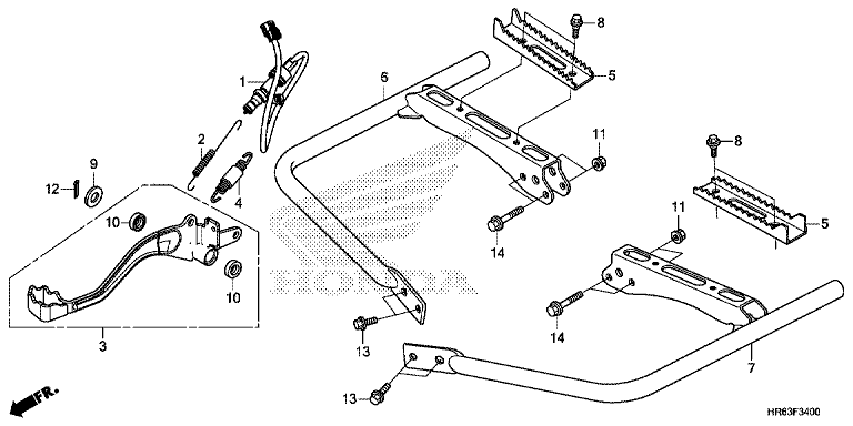 PEDAL/FOOTPEG/FOOTREST