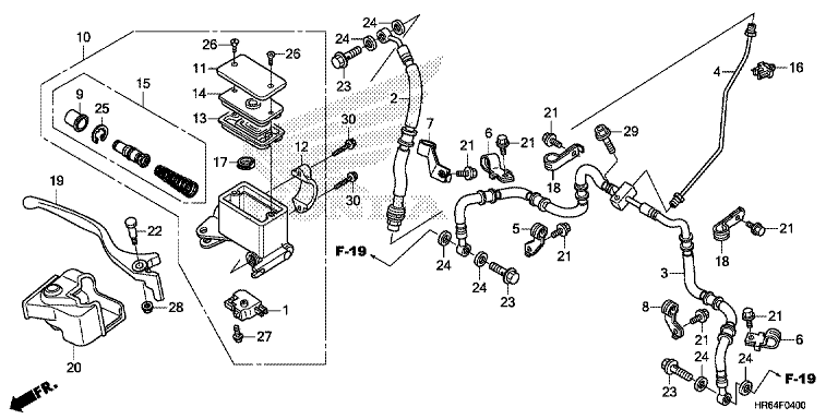 FRONT BRAKE MASTER CYLINDER