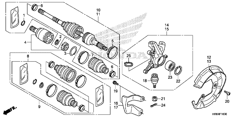 FRONT KNUCKLE/FRONT DRIVE SHAFT