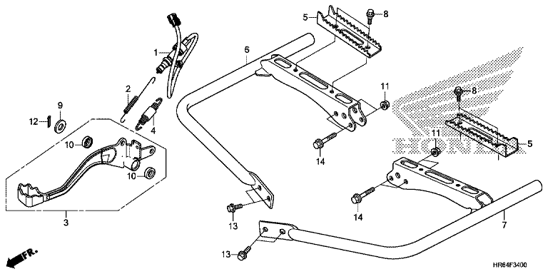 PEDAL/FOOTPEG/FOOTREST