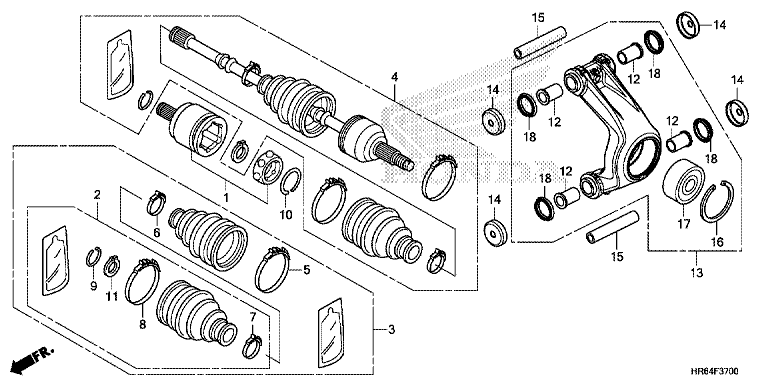REAR KNUCKLE/REAR DRIVE SHAFT
