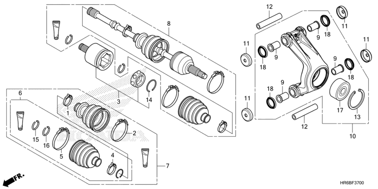 REAR KNUCKLE/REAR DRIVE SHAFT