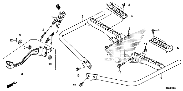 PEDAL/FOOTPEG/FOOTREST