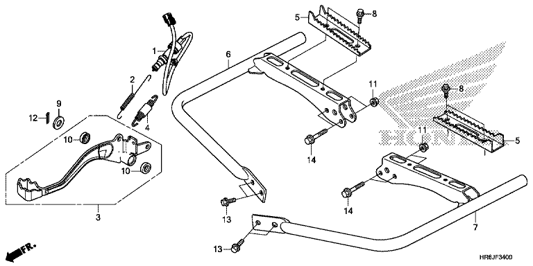 PEDAL/FOOTPEG/FOOTREST