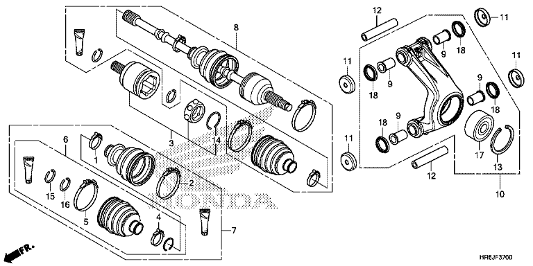 REAR KNUCKLE/REAR DRIVESHAFT