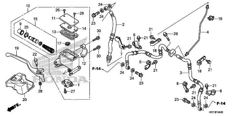 FRONT BRAKE MASTER CYLINDER