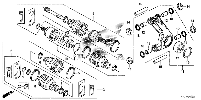REAR KNUCKLE/REAR DRIVESHAFT