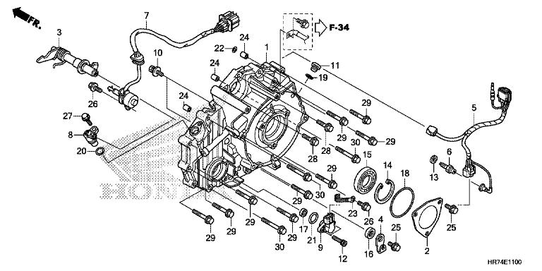 REAR CRANKCASE COVER