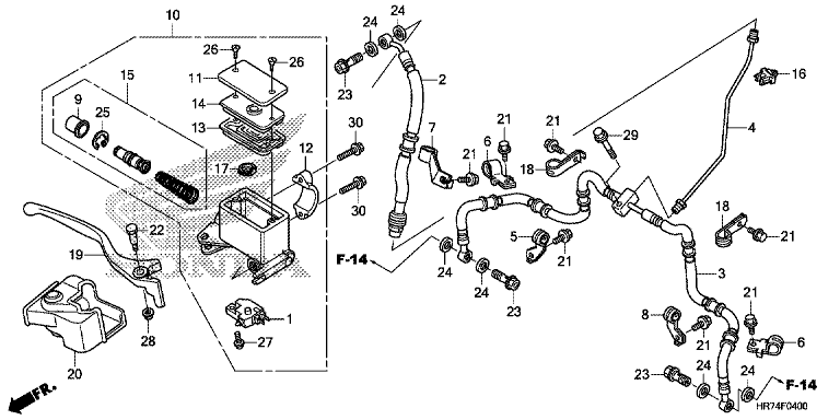 FR. BRAKE MASTER CYLINDER