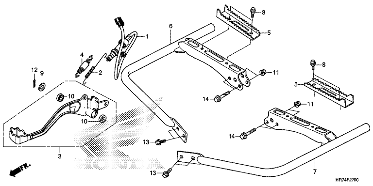 FOOTPEG/FOOTREST/PEDAL