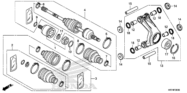 REAR KNUCKLE/REAR DRIVESHAFT