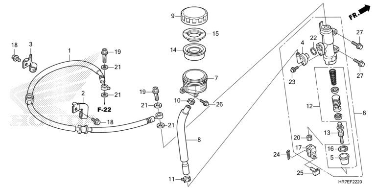 REAR BRAKE MASTER CYLINDER