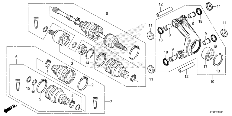 REAR KNUCKLE/REAR DRIVESHAFT