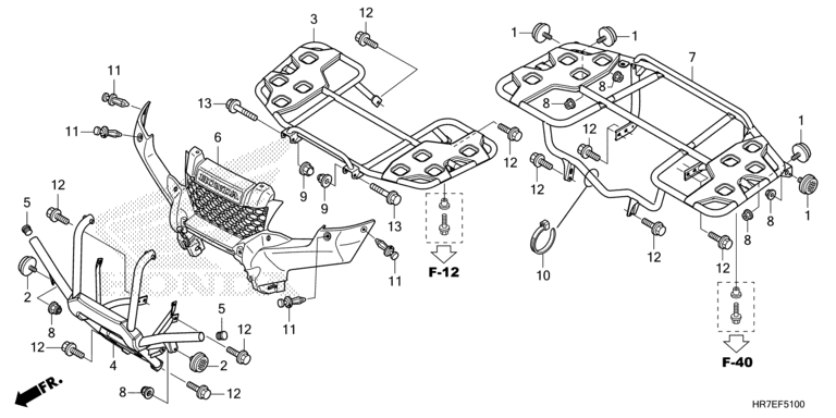CARRIER/FRONT GRILLE