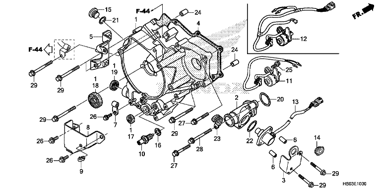 REAR CRANKCASE COVER