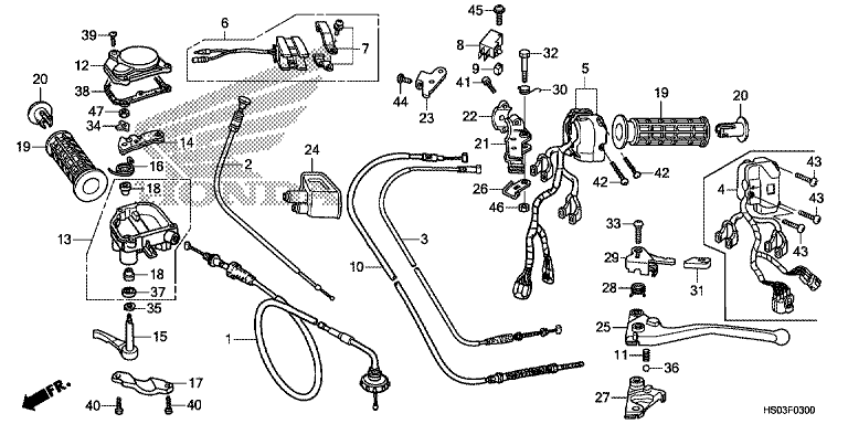 HANDLE LEVER/SWITCH/CABLE