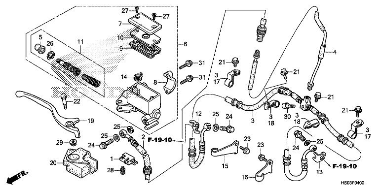 FRONT BRAKE MASTER CYLINDER