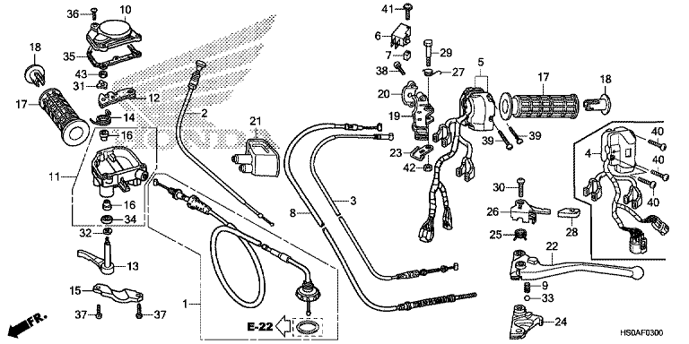 HANDLE LEVER/SWITCH/CABLE