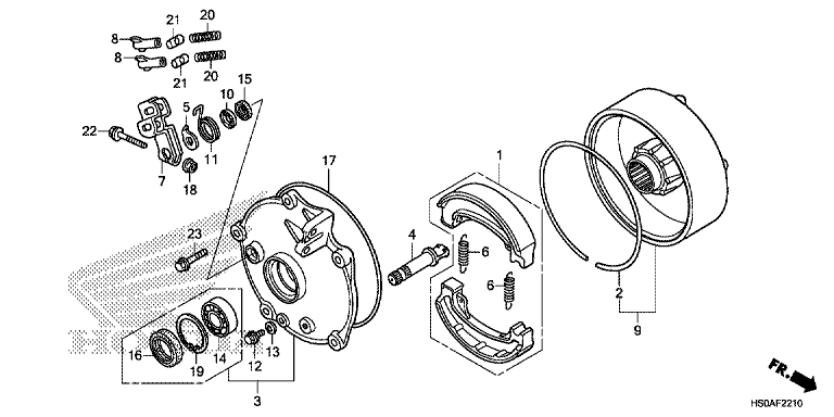 REAR BRAKE DRUM