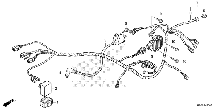 WIRE HARNESS (TRX250TM1/TM)