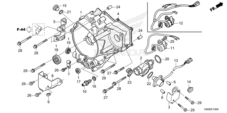 REAR CRANKCASE COVER
